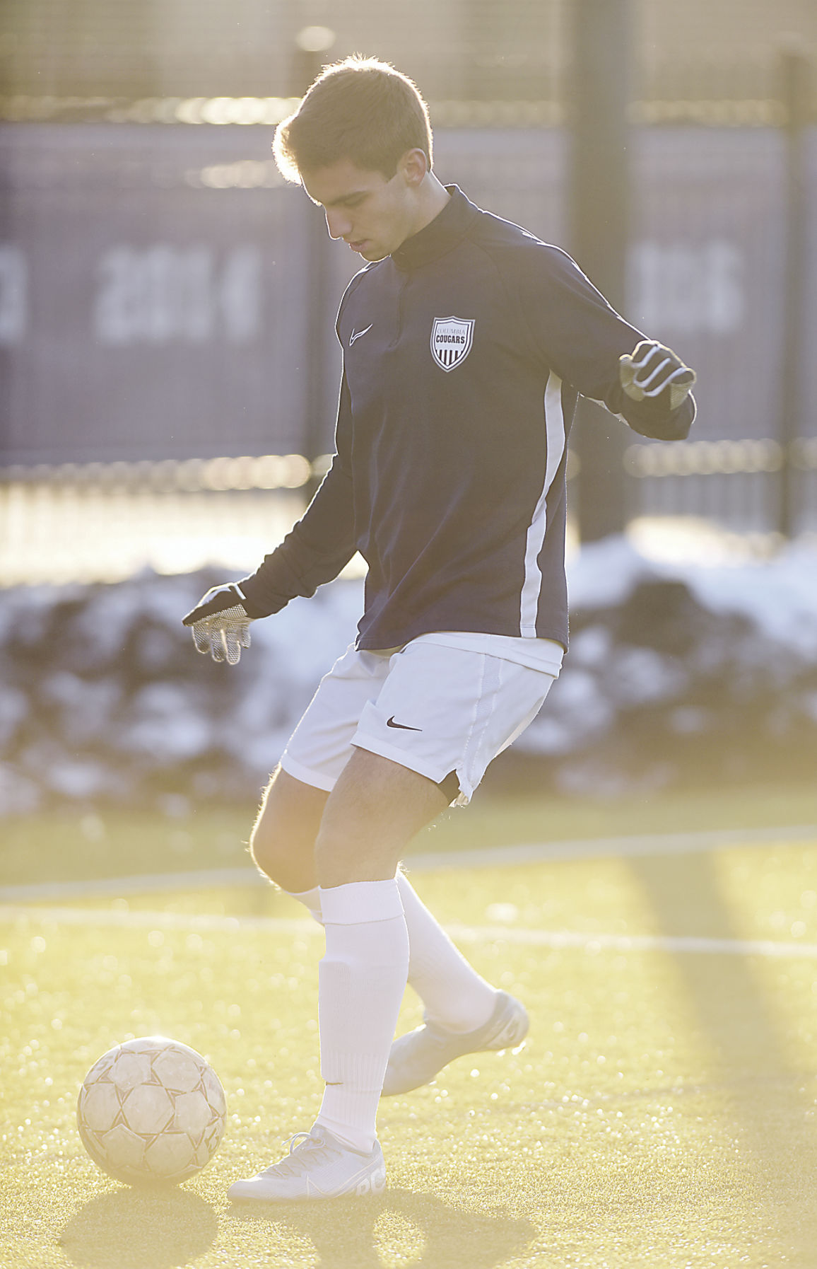 Anthony Sobolevsky warms up before the AMC Tournament Championship Finals